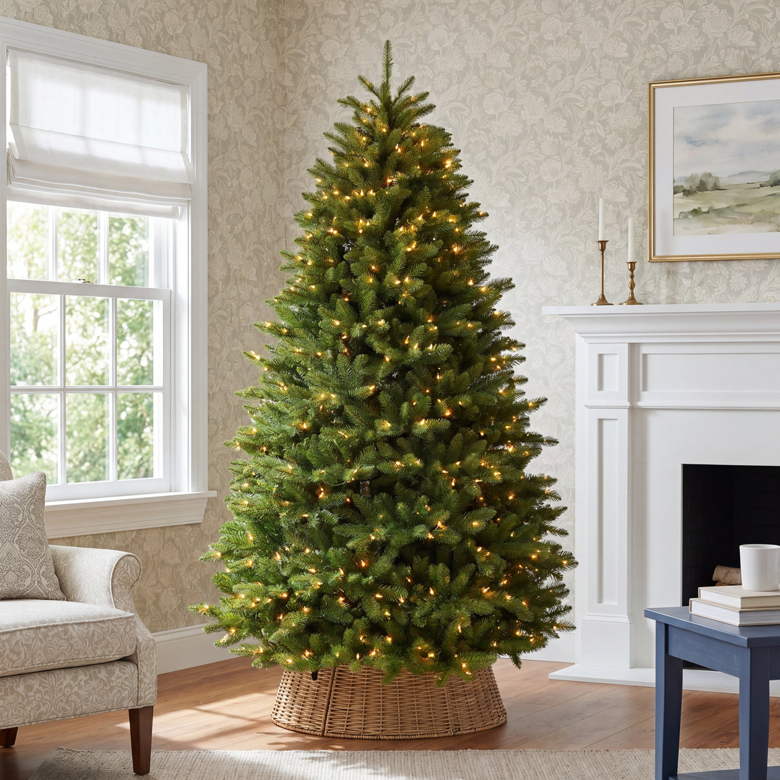 Fraser 90' Lighted Artificial Fir Christmas Tree