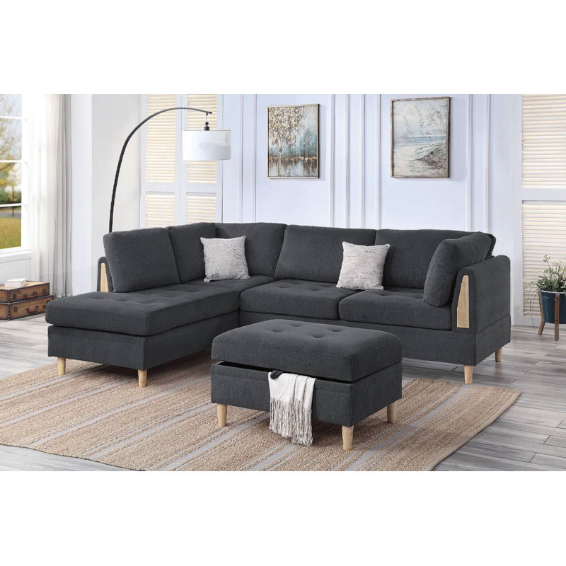 Canapé modulaire rembourré 3 pièces Culberhouse