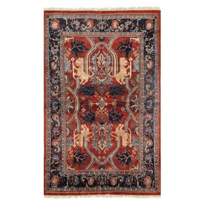 Caitelyn Oriental Area Rug in Rust