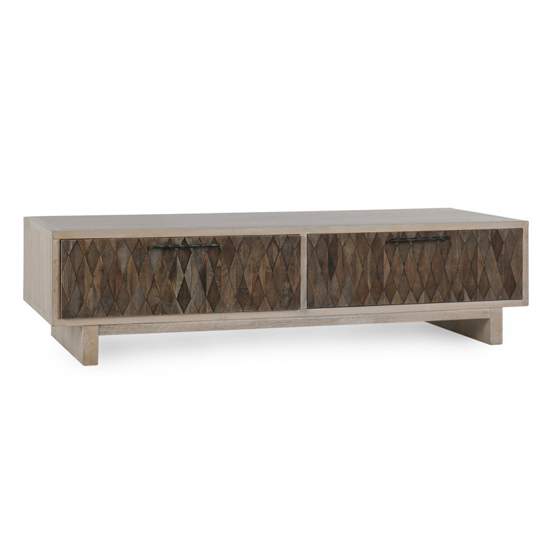 Anton 4-drawer Reclaimed Wood Coffee Table, Beige