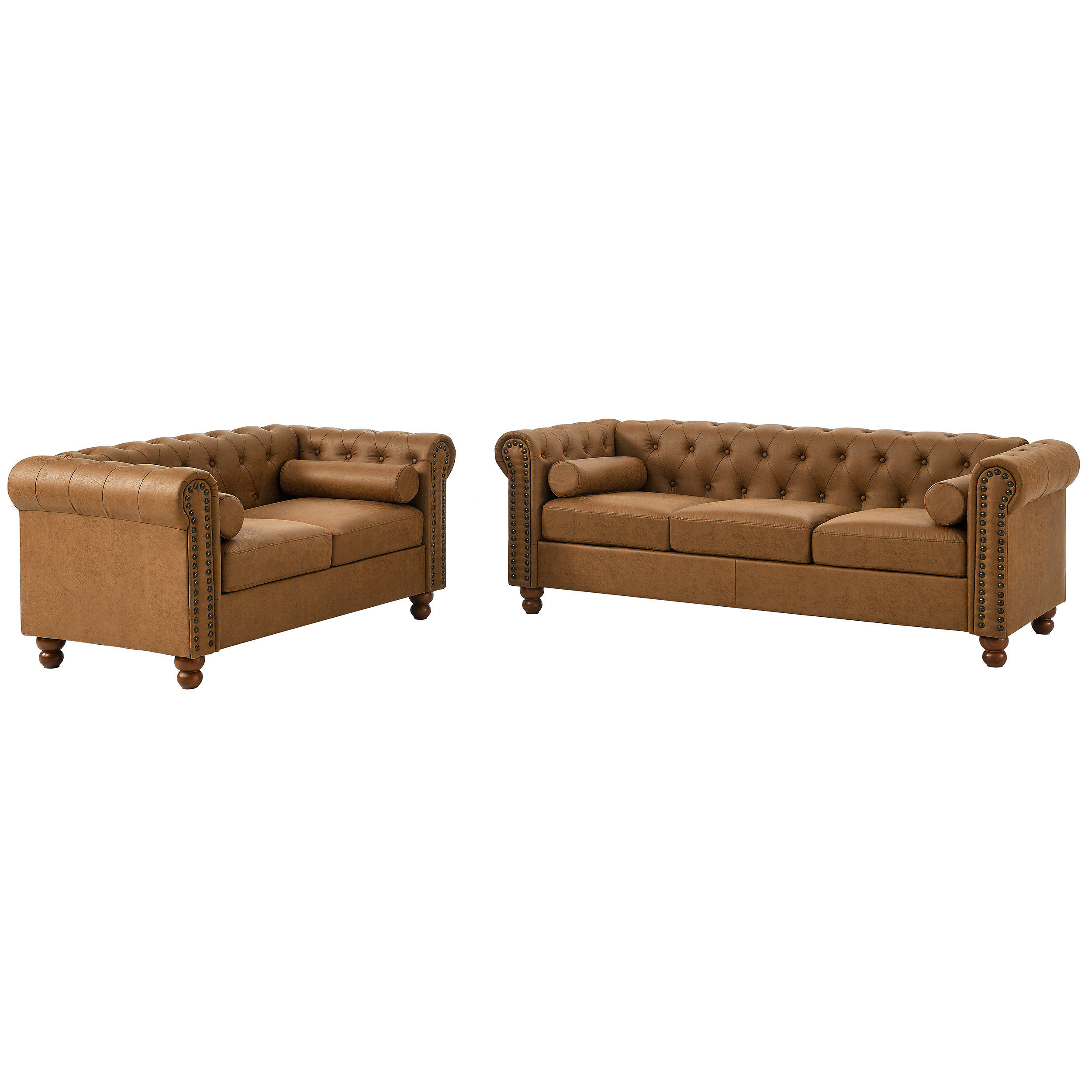 Williston Forge Jhosep 2 - Piece Faux Leather Living Room Set | Wayfair