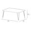 Coffee Table With Metal Legs-9838315-9838314