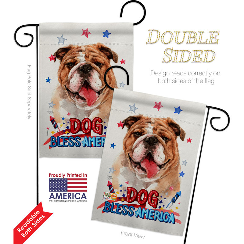 Double Sided 18.5'' H x 13'' W Polyester Animal Garden Flag