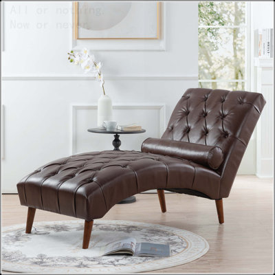 Chaise longue rembourrée
