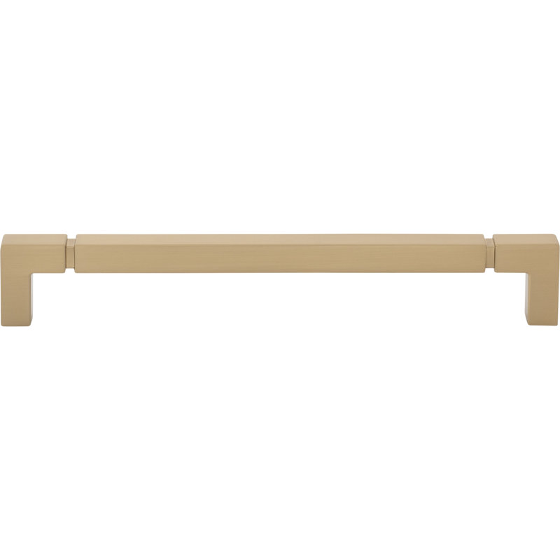 Langston Bar Pull, Honey Bronze, 7 9/16" Center To Center