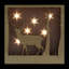 Cerf mâle 9,75 "avec lumières de Noël