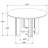 Framlingham 47-inch Round Wood Dining Table with Shelf Brown