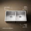 Vault™ Double Bowl Kitchen Sink with Single Faucet Hole-66209344