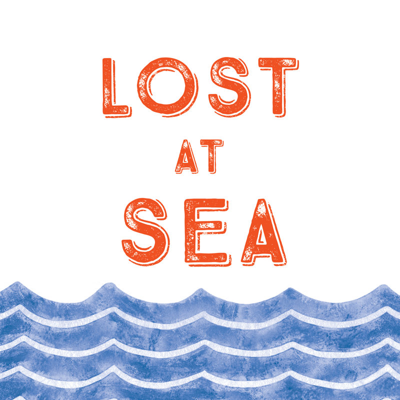 Lost At Sea - Wrapped Canvas Print, 30cm H x 30cm W x 3.8cm D