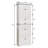 Tall Storage Cabinet With 8 Doors And 4 Shelves, Wall Storage Cabinet For Living Room, Kitchen, Office, Bedroom, Bathroom, White-71030723