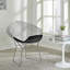 Chaise d'appoint rembourrée en maille Drews-531494533-517208789