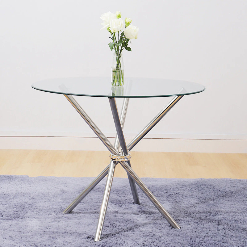 Galghard Tempered Glass Indoor Dining Table