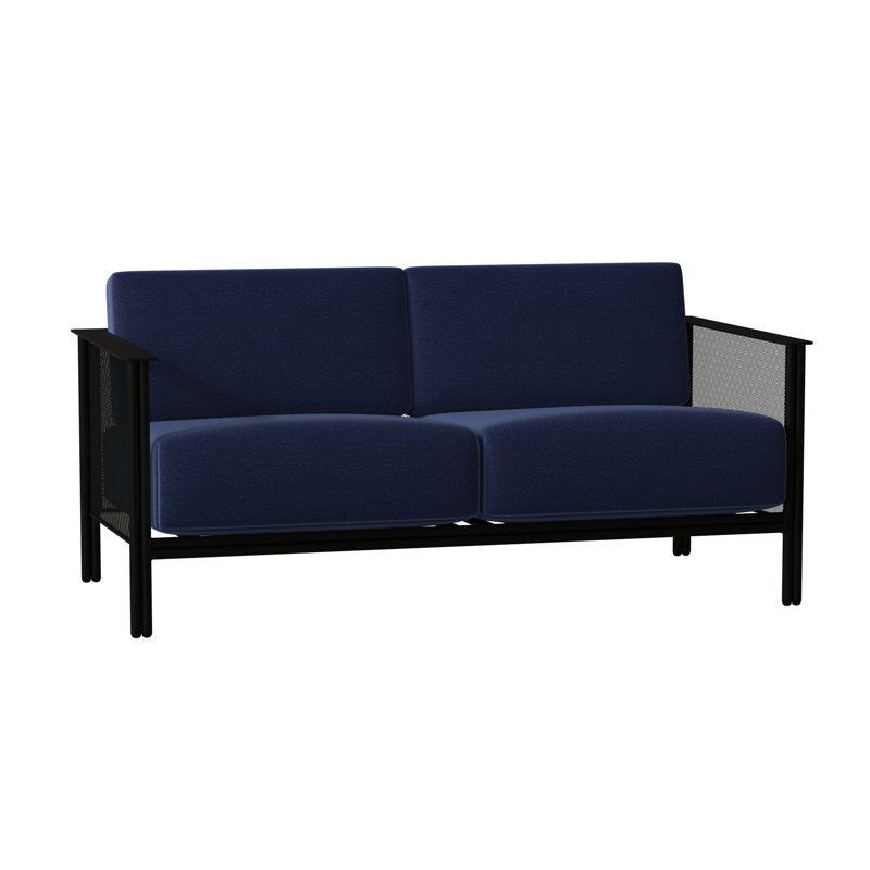 Jax Outdoor 2 - Seat Loveseat, Canvas Bird's Eye Sunbrella® Canvas, Textured Black