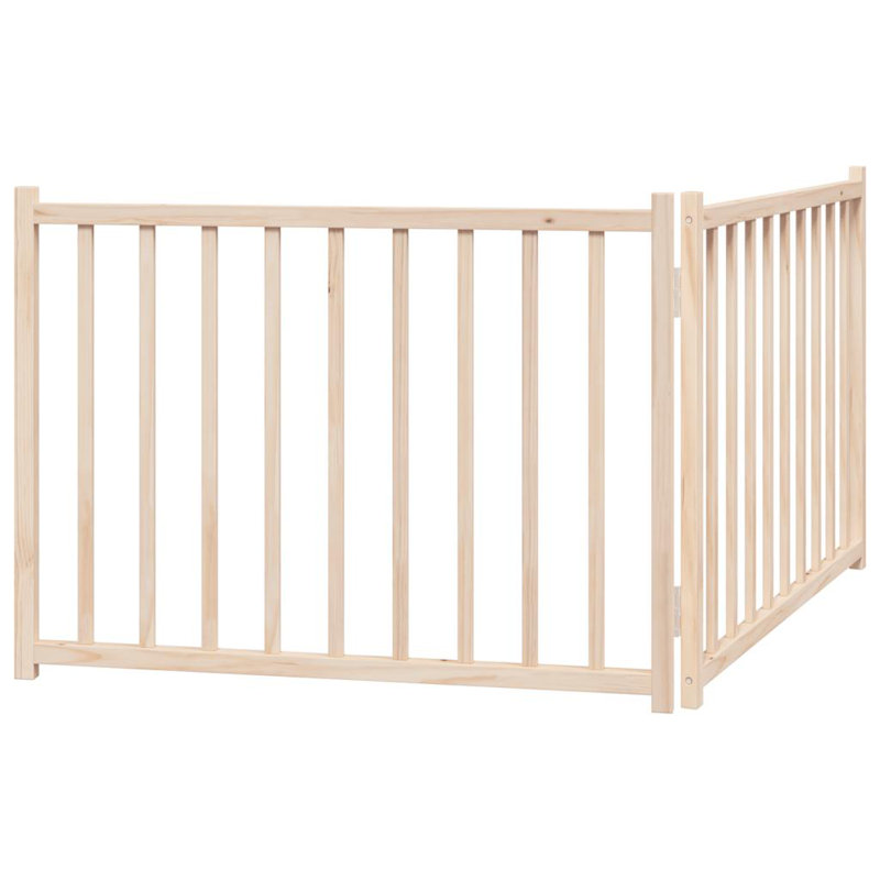 Soma Solid Wood Dog House Door, Beige, 60cm H x 160cm W x 2cm D
