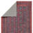Machine Washable Kalinar Damask Dark Red/ Blue Rug-76986936