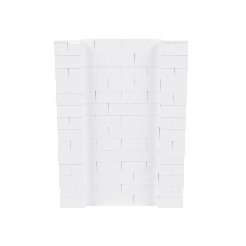 Ensemble mural de blocs géants 7 'T, H 84 po x L 60 po, Blanc