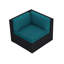 Urbana Outdoor Corner Wedge Lounge Chair-310842206