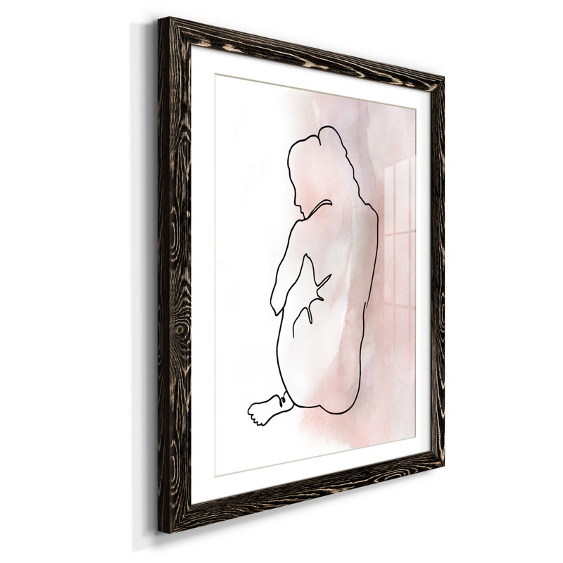 Illustration de figure III - Cadre photo, reproduction d'art sur papier, H 44 po x l 31 po x P 1 po, Noir