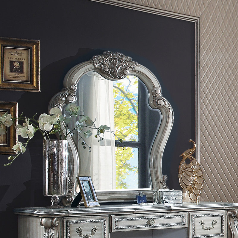 Aaryn Mirror, Vintage Bone White