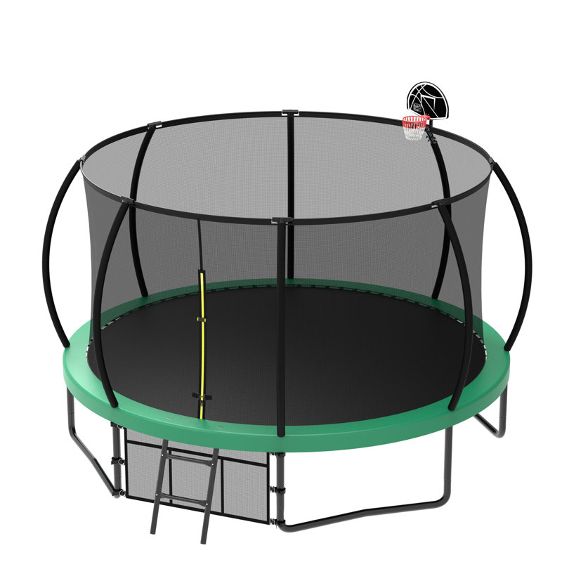 Trampoline pour enfants_108X144X144, Vert