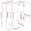 vidaXL Wall Cabinet Hanging Storage Cabinet Display Cabinet Engineered Wood-1451081739