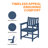 SeeHill HDPE Dining Chair Set of 4, Outdoor Dining Chair with Deep Seating, All Weather HDPE Patio Dining Chairs, Ergonomic Outdoor Chairs Furniture for Backyard, Poolside, Garden, Deck-1965396722