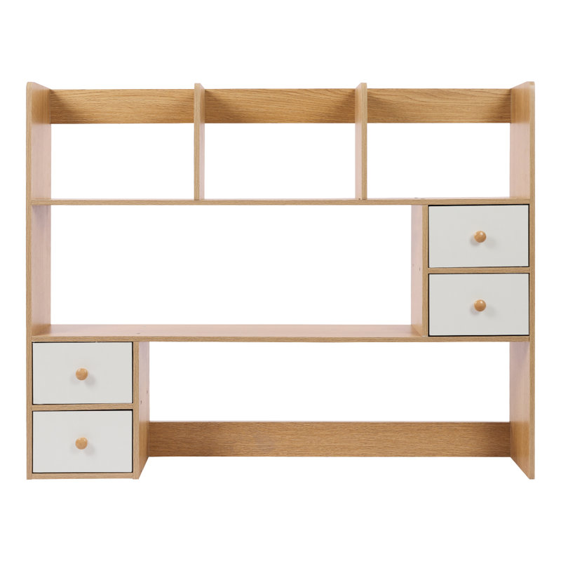 Support de rangement de bureau, Jaune/blanc