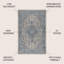 Tapis d'intérieur / extérieur gris / bleu marine Nate Boho-902764114