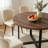 43.3" Round Extendable Dining Table Set For 4, Mid-century Modern Walnut Finish Mdf Kitchen Table With Cross Base & Upholstered Chairs, Space-saving Dining Room Furniture Set-1895374830