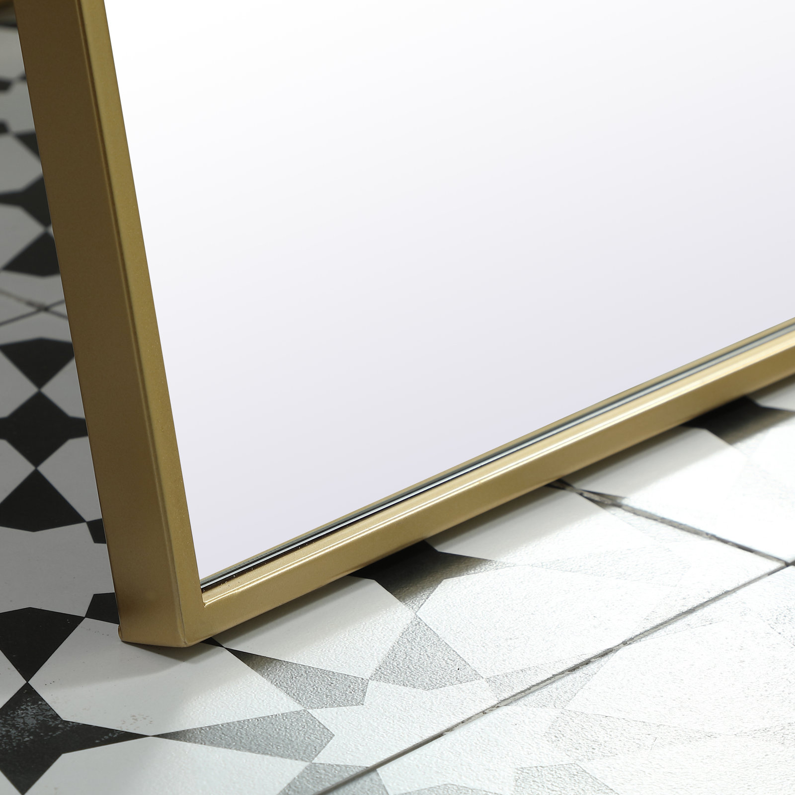 Sabine Full-Length Mirror, 60" x 36", Brass