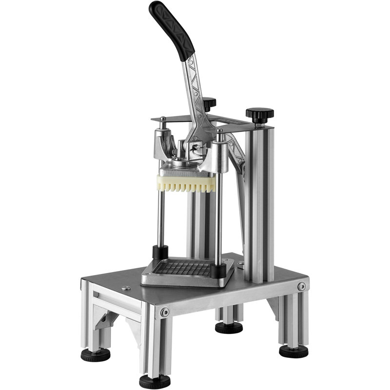 Heavy-Duty Silver Commercial Vegetable Chopper with 4 Blades