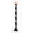 Black Iron + Glass Free form Floor Lamps