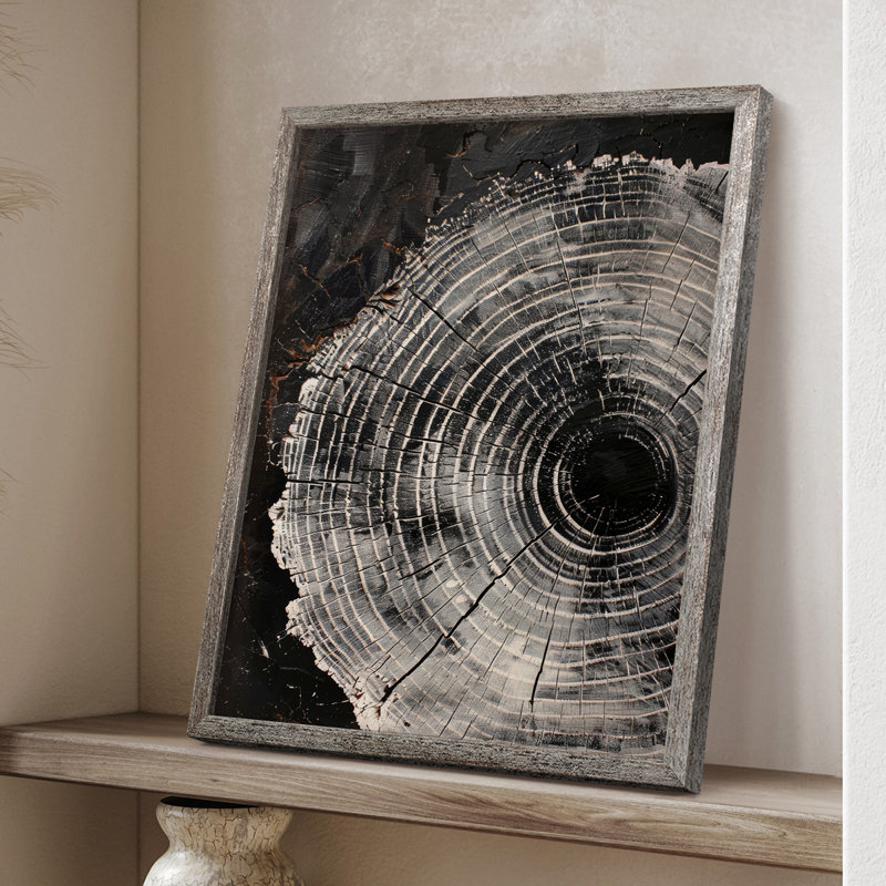 ABSTRACT Series CCIV Framed Print - Solid Wood, 11" H x 9" W