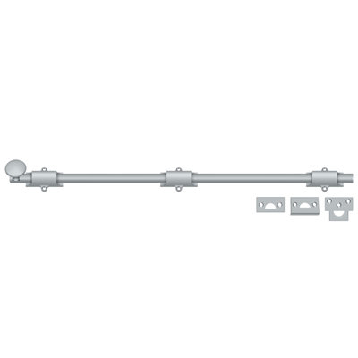 Boulon de surface 24 po Deltana 24SB26D; robuste; finition chrome satiné