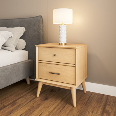 Table de chevet 2 tiroirs Caleesha