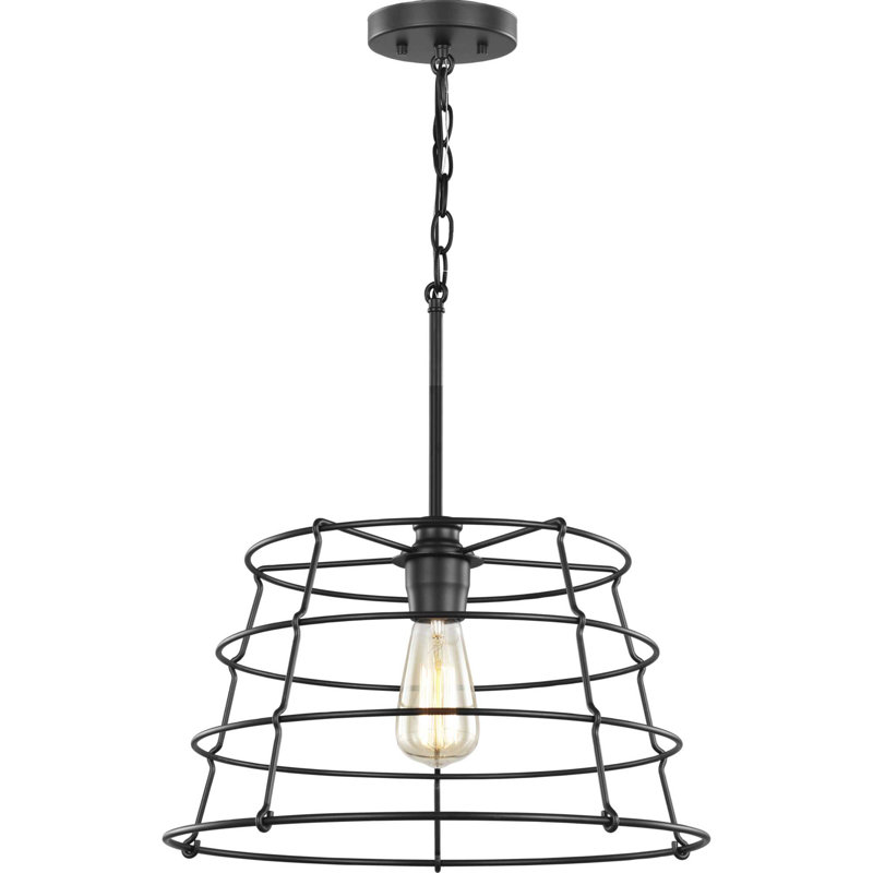 Sherburne 1 - Light Single Pendant, Black