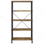 Bureau d'ordinateur et bibliothèque 2 pièces Rustic Nutmeg