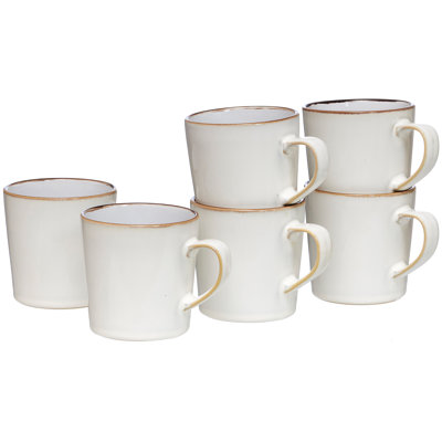 Kaffeebecher-Set 6-teilig Weiss Visby