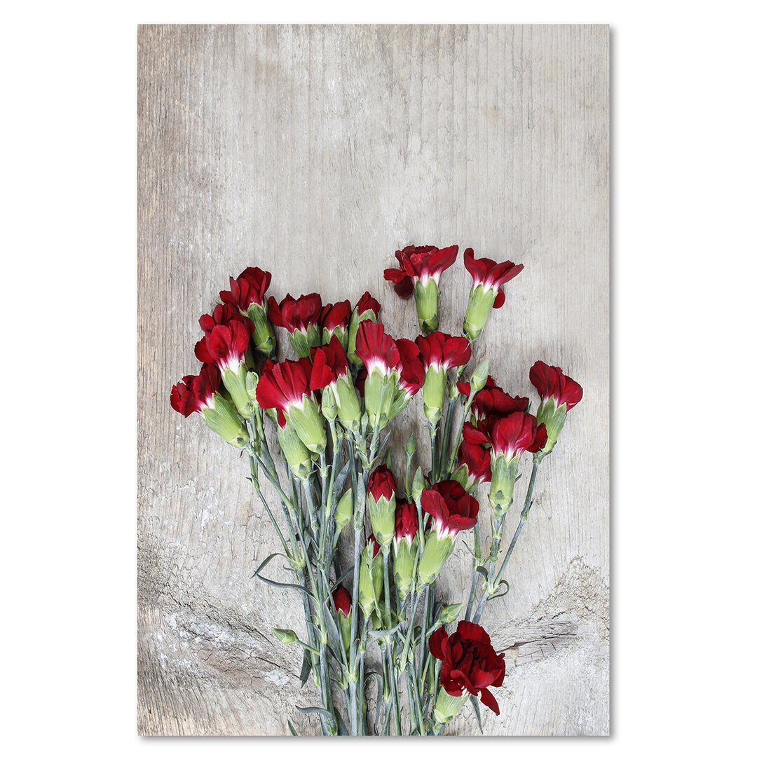 Leinwandbild Print, Red Flowers