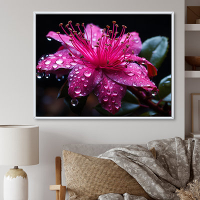 " Fuschia Vivacious Flowers I "