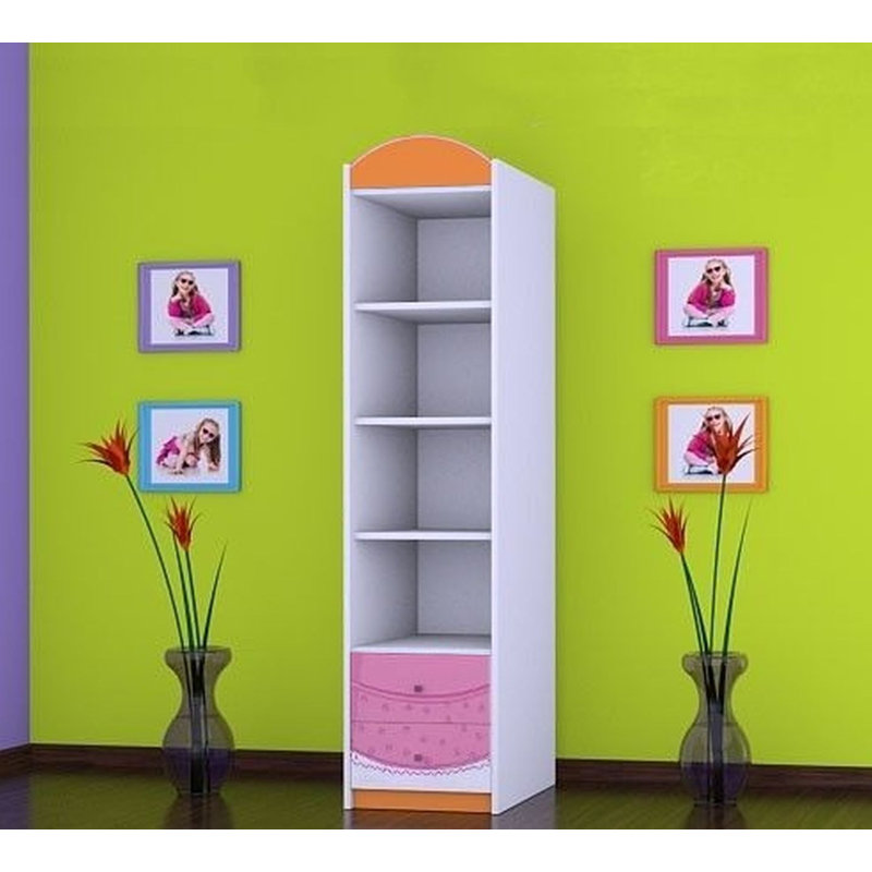 Ellyson 1 Door Wardrobe, Orange