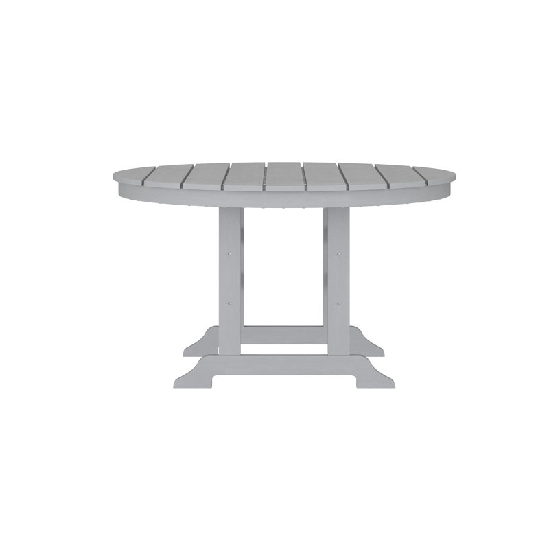 Commercial Grade Indoor/Outdoor Recycled HDPE Adirondack Dining Table, Gray