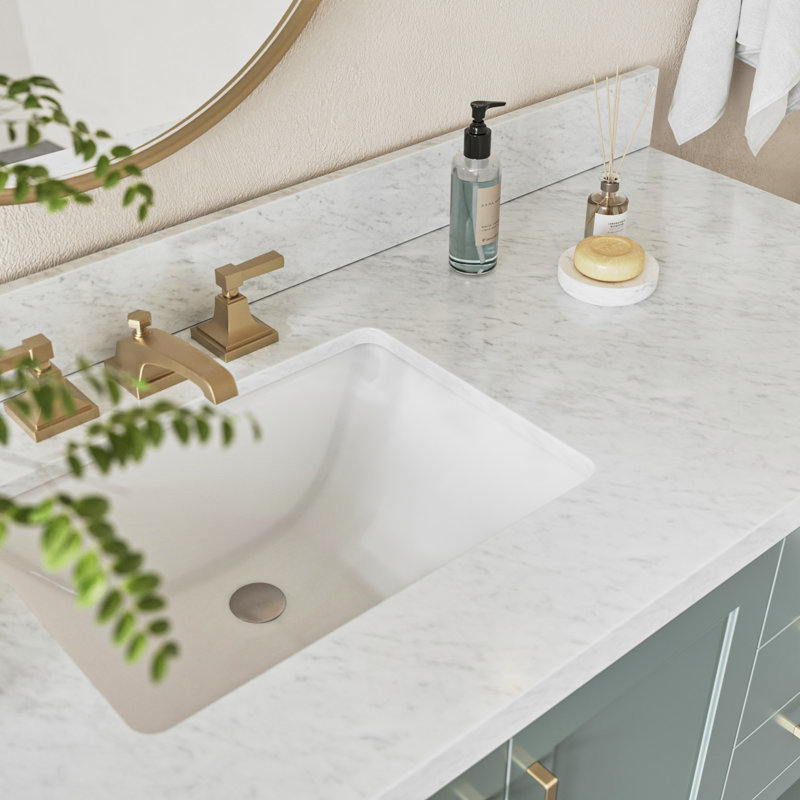Magnolia Bath Vanity Rectangular Basin S061SCWRV, Vintage Green, Rectangular