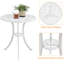 color  All Weather Table Set Antique Aluminium Bistro Dining Set-222384058