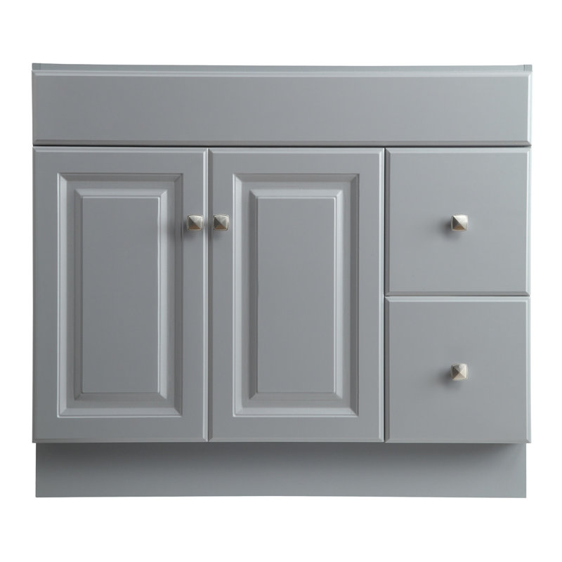 Meuble-lavabo entièrement assemblé de 36 po Wyndham, Gris