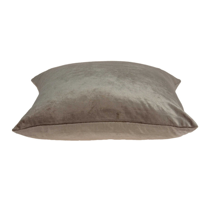 Housse et insert de coussin Topaz, Polyester / Bourre en polyester, Taupe, 18 po x 18 po