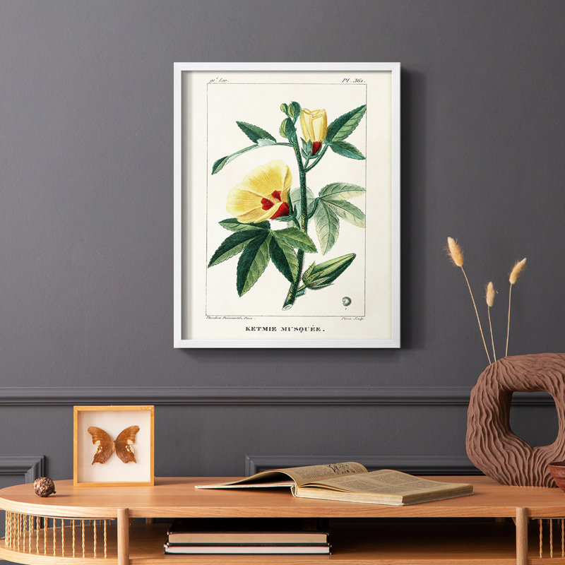 «Turpin Tropical Botanicals VI», reproduction encadrée - bois massif, H 28 po x l 22 po, Blanc
