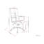 Swivel Office Chair - Distressed Blue