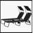 Adjustable Reclining Lounge Chairs Steel Frame Beach Pool Patio Sunshade-1718528635