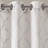 Saratoga Fretwork Print Grommet Top Single Window Valance-1275262897